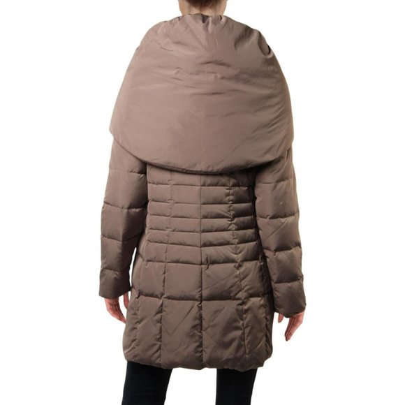 Cole Haan Womens Puffer Coat Down Winter Cashew - Picture 2 of 3